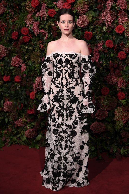 CLAIRE FOY at Evening Standard Theatre Awards 2018 in London 11/18/2018