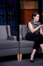 CLAIRE FOY at Late Night with Seth Meyers in New York 11/05/2018