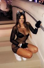 CLAUDIA ROMANI Celebrates Halloween in Miami 10/31/2018