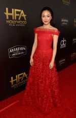 CONSTANCE WU at Hollywood Film Awards in Los Angeles 11/04/2018