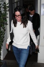 COURTENEY COX at Madeo Restaurant in Los Angeles 11/17/2018