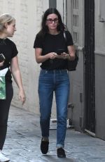COURTENEY COX Leaves a Nail Salon in Beverly Hills 11/06/2018