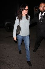 COURTENEY COX Night Out in West Hollywood 11/16/2018