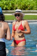 COURTNEY FORCE in Bikini at a Pool in Hawaii 11/28/2018