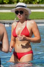 COURTNEY FORCE in Bikini at a Pool in Hawaii 11/28/2018