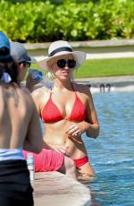 COURTNEY FORCE in Bikini at a Pool in Hawaii 11/28/2018