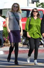 COURTNEY LOVE Out in Melrose Place in West Hollywood 11/08/2018
