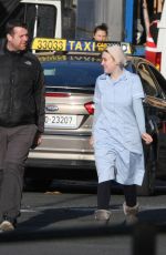 DAKOTA FANNING on the Set of Dweetness in the Belly in Dublin 11/11/2018