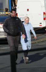 DAKOTA FANNING on the Set of Dweetness in the Belly in Dublin 11/11/2018