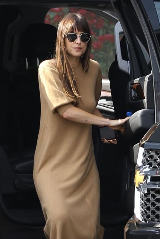 DAKOTA JOHNSON Arrives at a Studio in Hollywood 11/17/2018