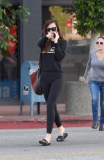 DAKOTA JOHNSON Leave a Gym in Los Angeles 11/13/2018