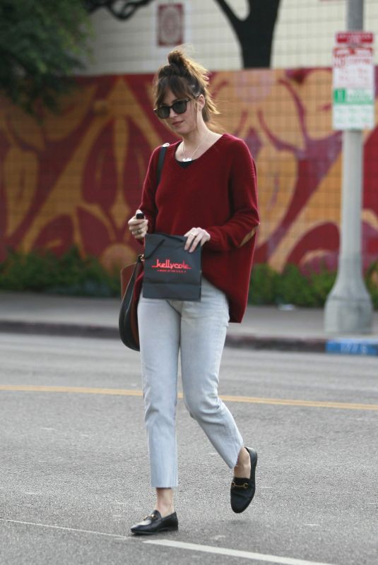 DAKOTA JOHNSON Shopping at Kelly Cole in Los Angeles 11/27/2018