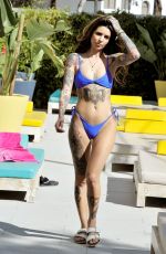 DARYLLE SARGEANT in Bikini at a Pool in Ibiza 10/28/2018