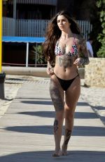 DARYLLE SARGEANT in Bikini on Vacation in Span 10/26/2018