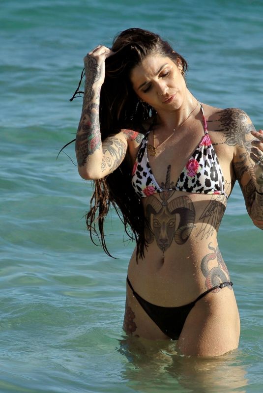 DARYLLE SARGEANT in Bikini on Vacation in Span 10/26/2018