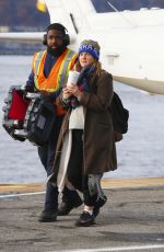 DREW BARRYMORE at a Heliport in New York 11/26/2018