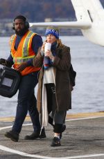 DREW BARRYMORE at a Heliport in New York 11/26/2018