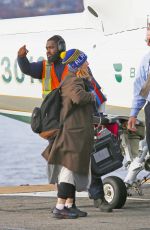 DREW BARRYMORE at a Heliport in New York 11/26/2018
