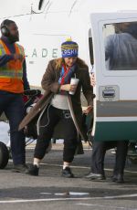 DREW BARRYMORE at a Heliport in New York 11/26/2018