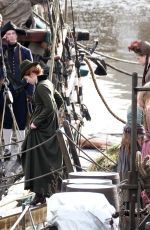ELEANOR TOMLINSON on the Set of a Photoshoot in Los Angeles 11/04/2018