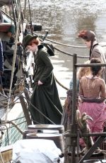 ELEANOR TOMLINSON on the Set of a Photoshoot in Los Angeles 11/04/2018