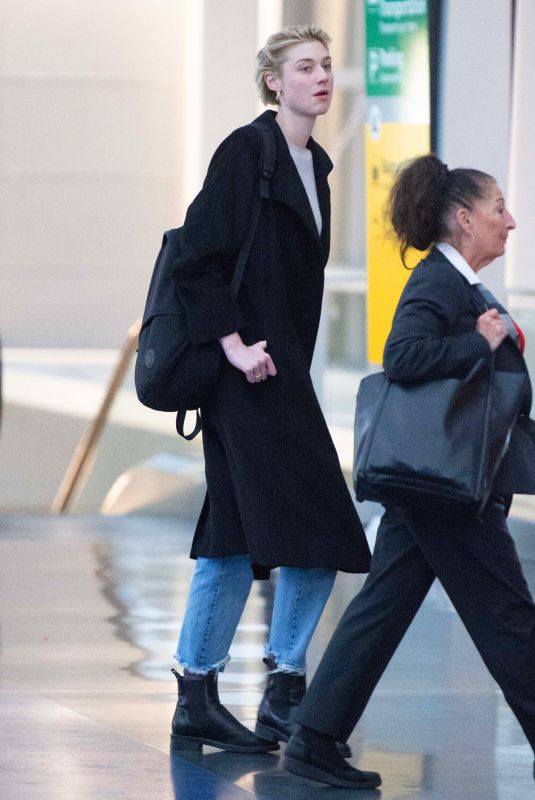 ELIZABETH DEBICKI at JFK Airport in New York 11/09/2018