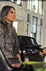 ELIZABETH HURLEY Night Out in London 11/09/2018