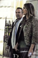 ELIZABETH HURLEY Night Out in London 11/09/2018