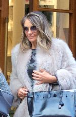 ELIZABETH HURLEY Out Shopping at Peter Jones in Chelsea 11/15/2018