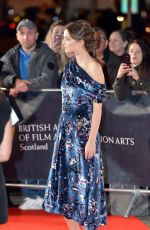 ELLA HUNT at British Academy Scotland Awards in Glasgow 11/04/2018
