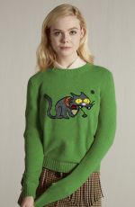 ELLE FANNING for Miu Miu Famous Cats 2018 Campaign