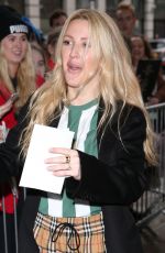 ELLIE GOULDING Arrives at BBC Studios in London 11/28/2018