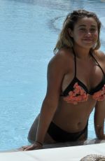 ELLIE YOUNG and HAYLEY FANSHAW in Bikinis at a Pool in Spain 11/21/2018