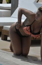 ELLIE YOUNG and HAYLEY FANSHAW in Bikinis at a Pool in Spain 11/21/2018