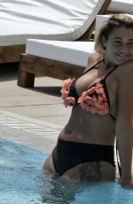 ELLIE YOUNG and HAYLEY FANSHAW in Bikinis at a Pool in Spain 11/21/2018
