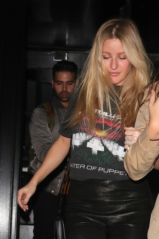 ELLLIE GOULDING Leaves Ruya Restaurant in London 11/10/2018
