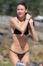 ELSA HOSK and MARTHA HUNT in Bikinis at a Beach in Mexico 11/18/2018