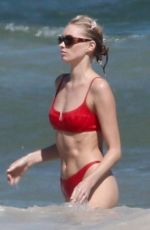 ELSA HOSK and MARTHA HUNT in Bikinis at a Beach in Mexico 11/18/2018