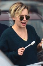 EMILIA CLARKE Out and About in Los Angeles 11/04/2018