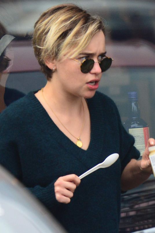 EMILIA CLARKE Out and About in Los Angeles 11/04/2018