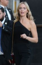 EMILY BLUNT Arrives at Jimmy Kimmel Live in Hollyeood 11/14/2018