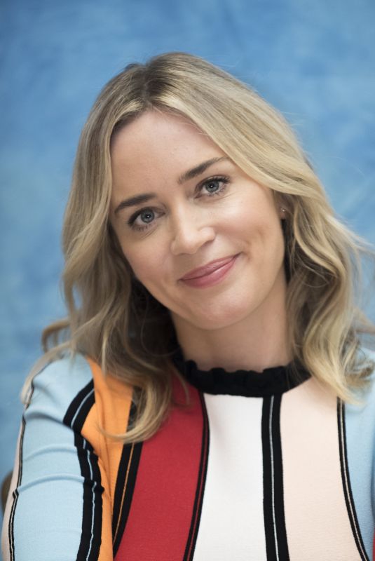 EMILY BLUNT at Mary Poppins Returns Press Conference in Beverly Hills 11/28/2018