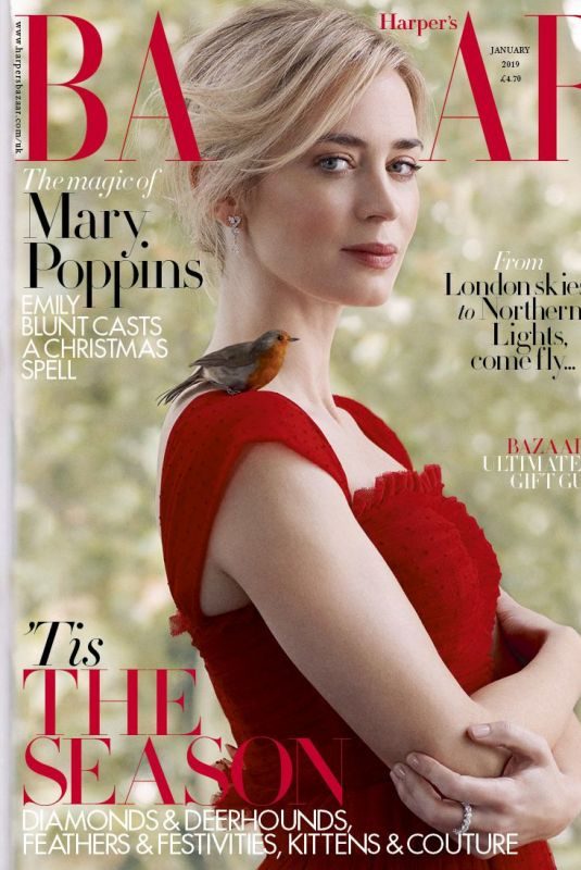 EMILY BLUNT in Harper’s Bazaar Magazine, UK January 2019