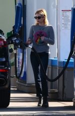 EMMA ROBERTS at a Gas Station in Hollywood 11/30/2018