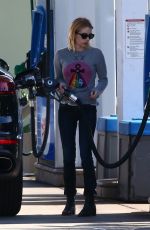 EMMA ROBERTS at a Gas Station in Hollywood 11/30/2018