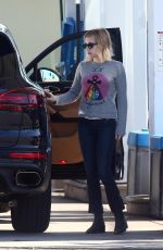 EMMA ROBERTS at a Gas Station in Hollywood 11/30/2018