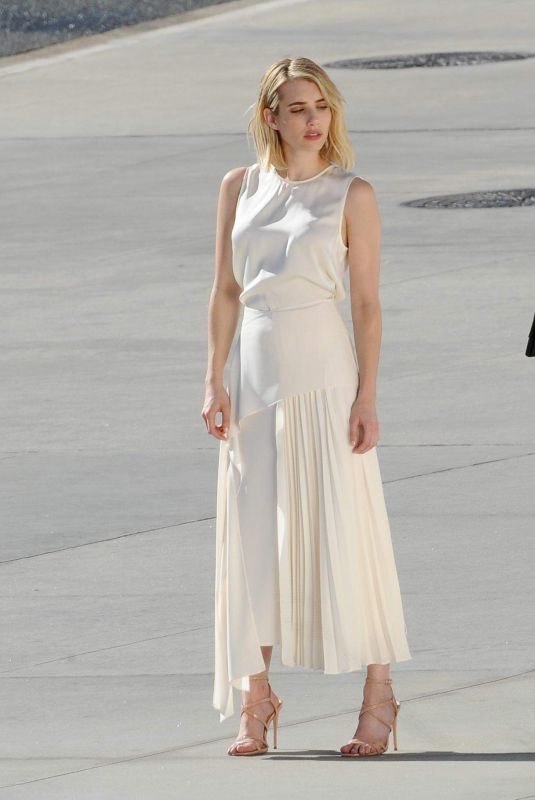 EMMA ROBERTS for Hugo Boss Women’s Campaign in New york 11/04/2018