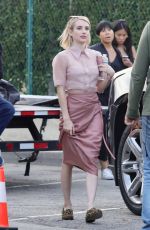 EMMA ROBERTS in Vintage Convertible in Beverly Hills 11/01/2018