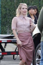 EMMA ROBERTS in Vintage Convertible in Beverly Hills 11/01/2018