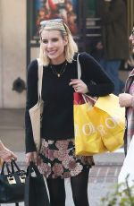 EMMA ROBERTS Shopping at The Grove in Los Angeles 11/27/2018